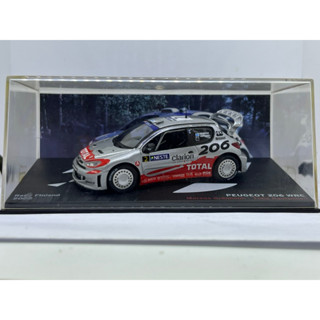 สายฝุ่น peugeot 206 WRC รายละเอียดสวย ขนาด1/43 นำเข้าJapan