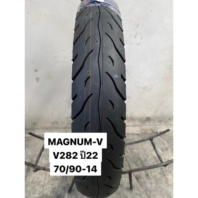 MAGNUM-V V282 ขนาด 70/90-14 ปี22 TL (สำหรับไม่ใช่ยางใน)