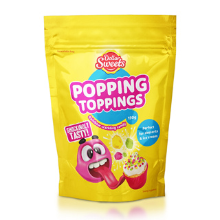 Popping Topping Rainbow Crackling Candy น้ำหนัก 150 กรัม  BBF.23/11/23