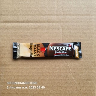 Nescafe เนสกาแฟ 3-IN-1 BLACK ROAST BLEND &amp; BREW คั่วสุดเข้ม 12.2G แพ็ค 1 ซอง