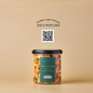 โจป๊อบคอร์นข้าวโพดอบกรอบ รสเนยถั่วแบบกระปุก Joes Popcorn