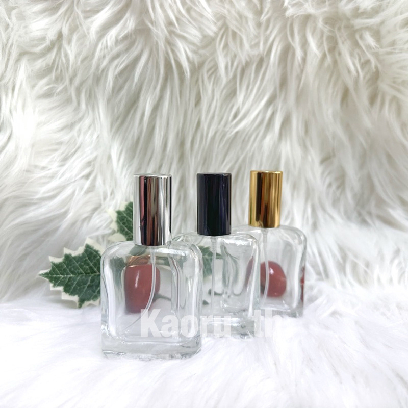 ขวดน้ำหอม 30ML แบ่งน้ำหอม แบนใส30ML เหลี่ยมมล น้ำหอม ใส่สเปรย์แอลกอฮอล์ แบ่งน้ำหอมพกพา แฟนซี