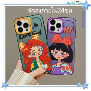 🎈จัดส่งภายใน24ชม🎈เคส for iPhone 11 14 Pro Max Case for iPhone 12 13 ป้องกันการตก การป้องกัน แบรนด์ไทด์ การ์ตูน หวานสวย