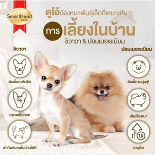 [SmartHeart Gold] [Indoor สูตรสุนัขเลี้ยงในบ้าน] ขนาด1kg.