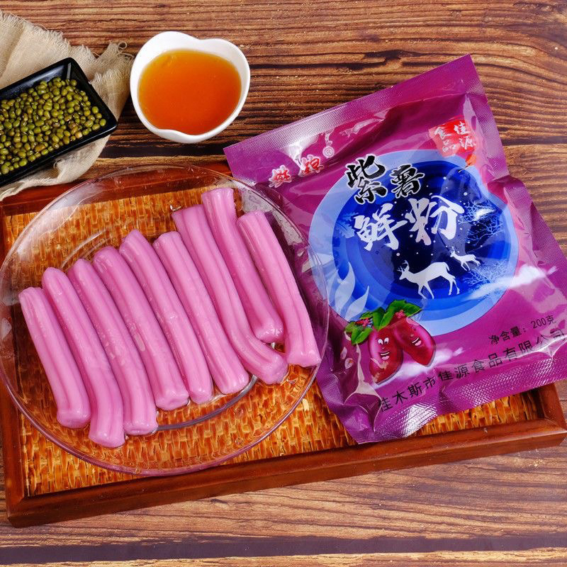 เส้นหนึบหนาพิเศษ (วันผลิตหน้าซองค่ะ)เหนียว นุ่ม หนึบ เหมาะกับหม้อไฟหม่าล่า200g耗子土豆粉