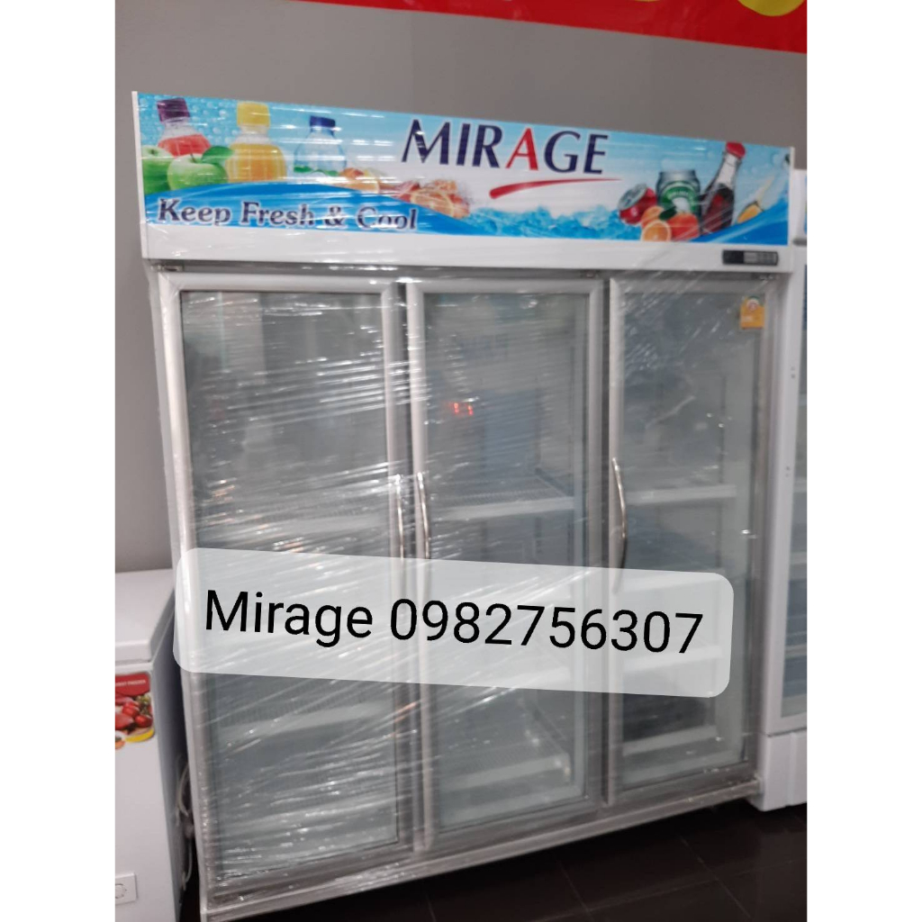 MIRAGE ตู้แช่เย็นฝากระจก 3 ประตู รุ่น BC-935 (39.9คิว) สินค้าใหม่ ลดราคา สินค้ามีตำหนิเล็กน้อยสภาพ99% ประหยัดไฟเบอร์ 5