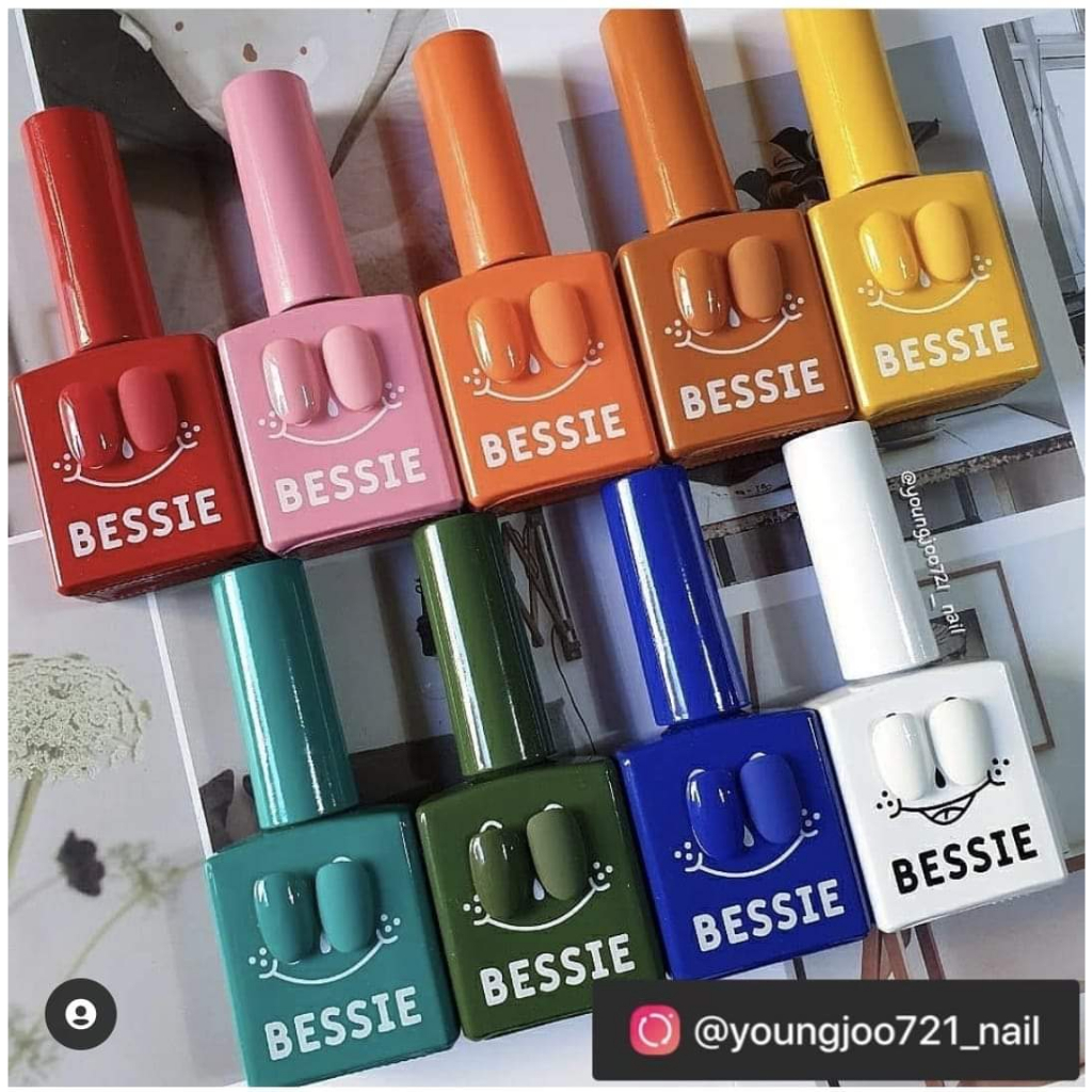 แยกขาย สีเจลBessie รหัส#O/G/B/V/GL เบสซี่ ของแท้นำเข้าจากเกาหลี พร้อมส่ง
