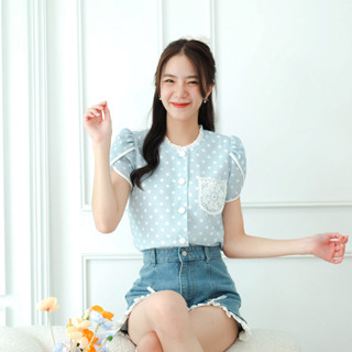02-283 Blue Sky Polka Dot - 5 ไซส์
