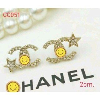 ต่างหู ตุ้มหู CC พร้อมส่ง ถูกที่สุด!!งานดีสุด!!CC051