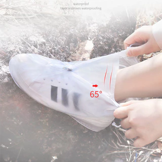 Boqi Factory ถุงคลุมรองเท้ากันน้ำ รองเท้ากันฝนพีวีซีกันลื่น พื้นยางกันลื่น ใส่เดินสบาย ShoeA5