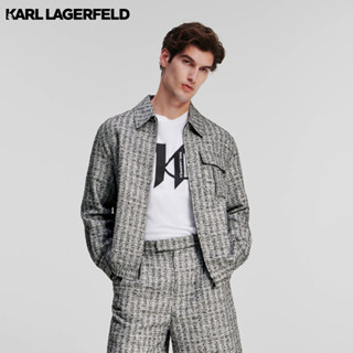 Karl Lagerfeld - BOUCLÉ BLOUSON JACKET 235M1402 เสื้อแจ็คเก็ต