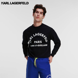 Karl Lagerfeld - ATHLEISURE RUE ST-GUILLAUME SWEATSHIRT 235M1811 เสื้อกันหนาวสเวตเตอร์