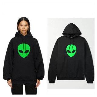 เสื้อฮู้ด เอเลี่ยน  👽 Balenciaga black alien hoodie ♻️ งานแบรนด์ ♻️BALENCIAGA ♻️ งานแท้‼️ (TS198)