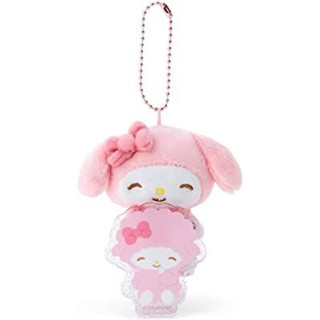 พวงตุ๊กตา+friend mm MyMelody Size is approx. 9 x 5 x 8cmcm (Mascot); 5 x 1.5 x 6cm (Badge).