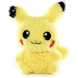 Sekiguchi Pokemon Fluffy Mascot Plush Doll Pikachu M ญี่ปุ่น The size is approx. 13.5x10.5x6cm.