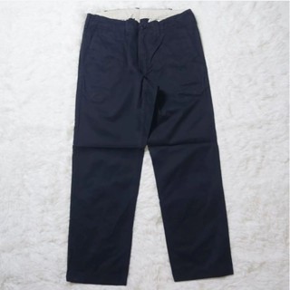 😊Uniqlo Chino Vintage Pants(กระบอก)✅️Size 32-33(79cm)สีกรม📌สภาพใหม่กริ๊บสีสด ไม่มีตำหนิ