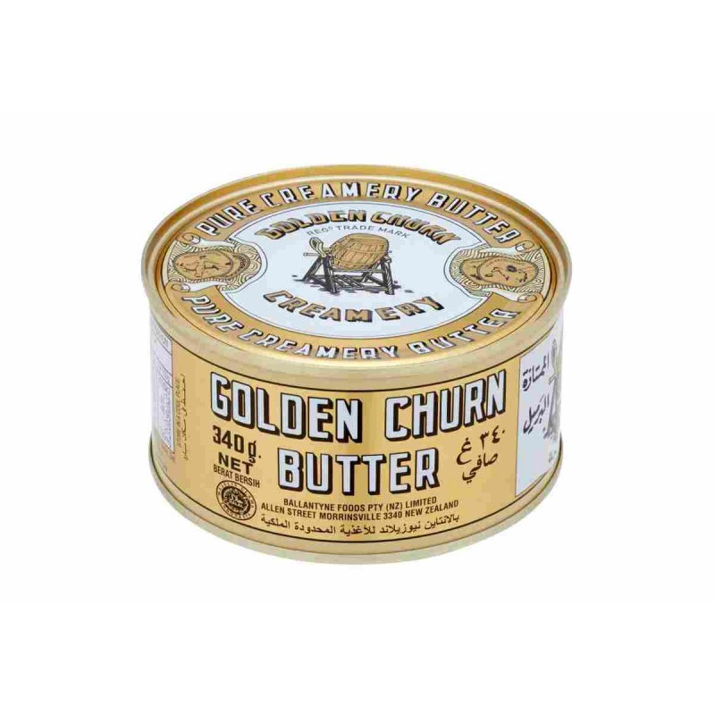 เนยถังทอง ขนาด 340 กรัม เนยชนิดเค็ม Golden churn butter 340 g.