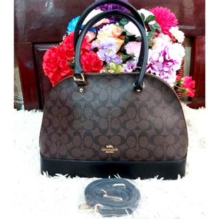 Coach โดม *Coach F27584) กระเป๋าถือหรือสะพายข้าง ทรงโดม ของแท้ มือสอง สภาพสวยกริบๆ