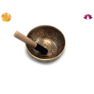 ขันทิเบตแฮนด์เมด ขนาด17.8ซม. น้ำหนัก772กรัม ชามทำสมาธิแฮนด์เมด Tibetan Handmade Singing Bowl