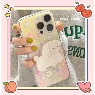 🐱‍🐉จัดส่งภายใน 24 ชม🌹 เคสไอโฟน 11 12 13 14 Pro Max ลูกสุนัข ความนิยม แฟชั่น สาวน่ารักหัวใจ Case for iPhone ผลิตภัณฑ์ร้อน