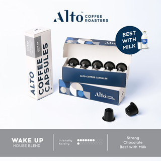 Alto Coffee กาแฟแคปซูล Wake Up House Blend สำหรับเครื่อง Nespresso (10 แคปซูล)