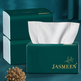 พร้อมส่ง JASMEEN กระดาษทิชชู่ ห่อใหญ่หนานุ่ม5ชั้น 1ห่อ420แผ่น