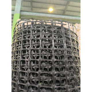 ตาข่ายพลาสติก สี่เหลี่ยม สีดำ กว้าง 1m 1.2m 1.5m 1.8m รั้วพลาสตก ช่องตา 39mm PVC ทำกรงเลี้ยงสัตว์ปีก เช่น ไก่ เป็ด นก