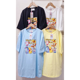 🍯🐻 เสื้อยืด oversize ลาย Winnie the Pooh 💓 สกรีน DFT ป้าย it’s my day ผ้า cotton 100%