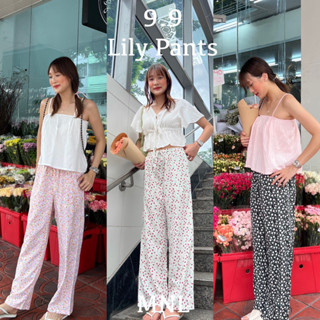 กางเกงยางยืดลายดอกไม้ lily pants (ระวังของเลียนแบบ)