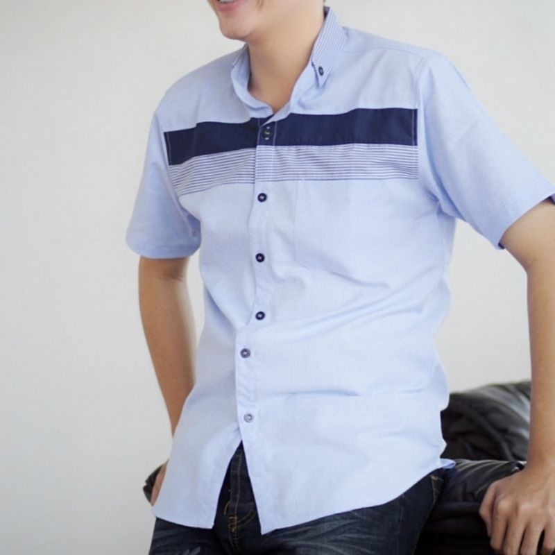 #เสื้อเชิ้ตแขนสั้น #ผ้าอ๊อกฟอร์ด #งานตัดเย็บละเอียด #สินค้าคุณภาพ #ราคาคุ้มค่า