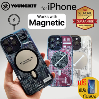 (ของแท้+แถมฟิล์ม) เคส ของแท้ Youngkit Magnetic Slim Thin Anti-Scratch สำหรับ iPhone 14 Pro / 14 Pro Max / 13 Pro Max