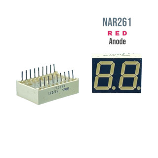 7segment 2Digit NAR261 Anode จอแสดงผลตัวเลข LED แถบไฟ LED Numeric Display (7 Segment Display) STANLEYETC