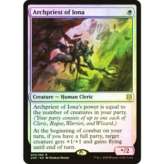 [MTG] Archpriest of Iona [MID] [WHITE] [RARE] [FOIL] [ENG] (การ์ดเมจิค / Magic the Gathering)