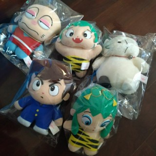 ตุ๊กตาผ้า อนิเมะ ลามู ทรามวัยจากต่างดาว ครบชุด 5 ชิ้น มือสองสภาพดีมาก Banpresto 1992