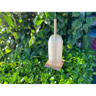 ที่เสียบฝาแก้วน้ำกาแฟ ทิชชู เสียบฝา ได้40-50 ❗️สูง 25 ซม. ❗️ทำจากไม้สัก พร้อมใช้งาน