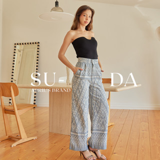 APRILS | SU-DA pants กางเกงผ้าฝ้ายทอลายไทย รุ่นสุดา