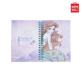 MINISO สมุดสันห่วง สมุดโน๊ต ขนาด A6 คอลเลคชั่น Disney The Little Mermaid (50 Sheets)