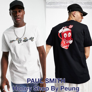 [ของแท้ พร้อมส่งในไทย] Paul Smith Print T Shirt Col : White และ Black (เสื้อยืดสกรีน ยอดนิยมค่ะ น่ารักมาก สีขาว ดำ ใส่สบ