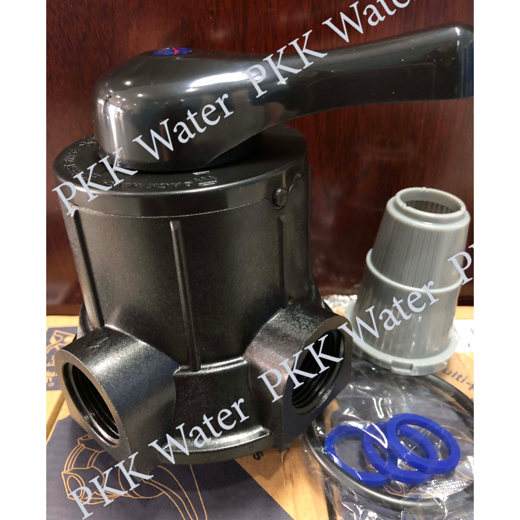 Manual Valve F56A2 RUNXIN วาล์วควบคุมถังกรองน้ำ (หัวคันโยกก้านดำ-หัวคาร์บอน)