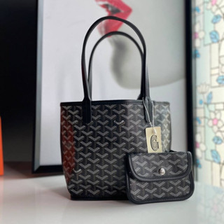 GOYARD SAINT LOUIS MINI TOTE  * รุ่นนี้สามารถใช้ได้สองด้านด้านนายเป็นหนังแท้