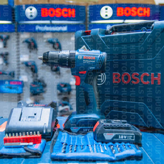 สว่านกระแทกไร้สาย BL Bosch GSB185-Li 18V +2xBatt+แท่นชาร์จ+ชุดดอก32ชิ้น รุ่น 06019K31K2(ของแท้)