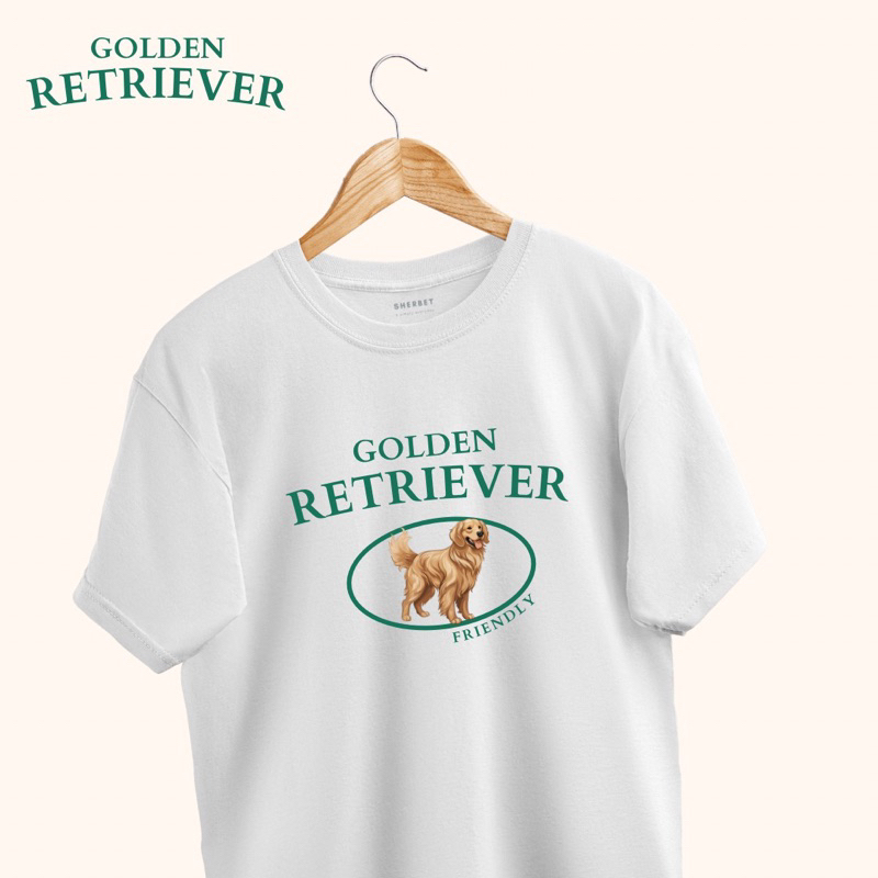 เสื้อยืดลาย Golden Retriever|Sherbet.teeshop