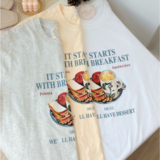 ButterScotch - เสื้อยืด Oversize Breakfast 28000028