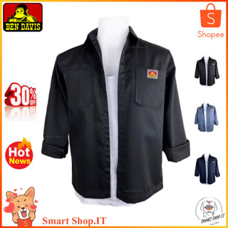 ส่งฟรี🚛 เสื้อเชิ้ต BEN DAVIS แขนยาวผู้ชาย เสื้อเชิ้ตเบนเดวิส แขนยาวคอปก Ben Davis Work Shirt วินเทจ ใส่ทำงาน ใส่ขับรถ