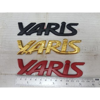 Logo yaris งานเหล็ก ขนาด 13.5cm 3สี