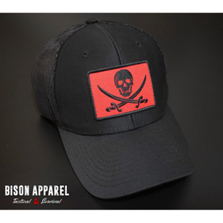 Bison Apparel Trucker Hat , Pirates Flag