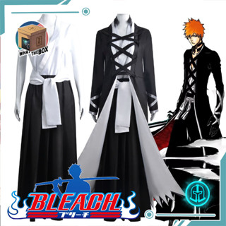 Bleach ชุดคอสเพลย์ คุโรซากิ อิจิโกะ Ichigo Kurosaki บลีชเทพมรณะ ของสะสม คอสเพลย์บลีช แฟชั่น คอสเพลย์