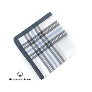 GIORGIO DEL SARTO Handkerchief ผ้าเช็ดหน้า 100% Cotton