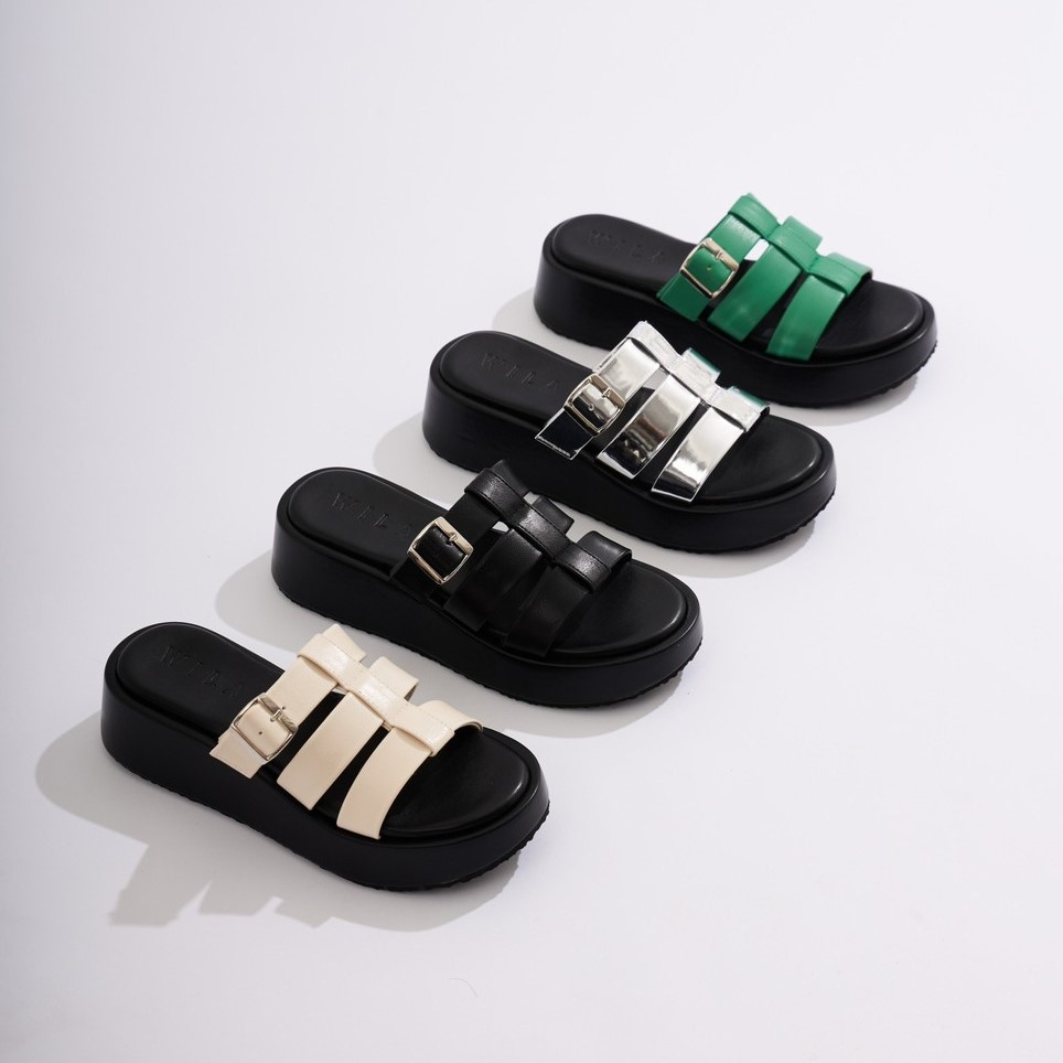 (รุ่น OP) - Wila shoes l SHOPEE VDO ลด100฿ รองเท้าส้นตึก รองเท้าแพลตฟอร์ม Platform shoes ความสูง2นิ้ว กดสั่งได้เลยค่ะ
