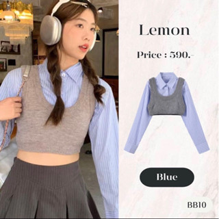 BB10 | LEMON เสื้อกล้าม+เสื้อเชิ๊ต ชุดเซ็ท